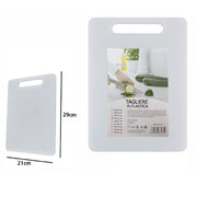 Trade Shop - Tagliere In Plastica Con Manico 21 X 30 Cm Tagliare Verdure Frutta Cucina 67581 -