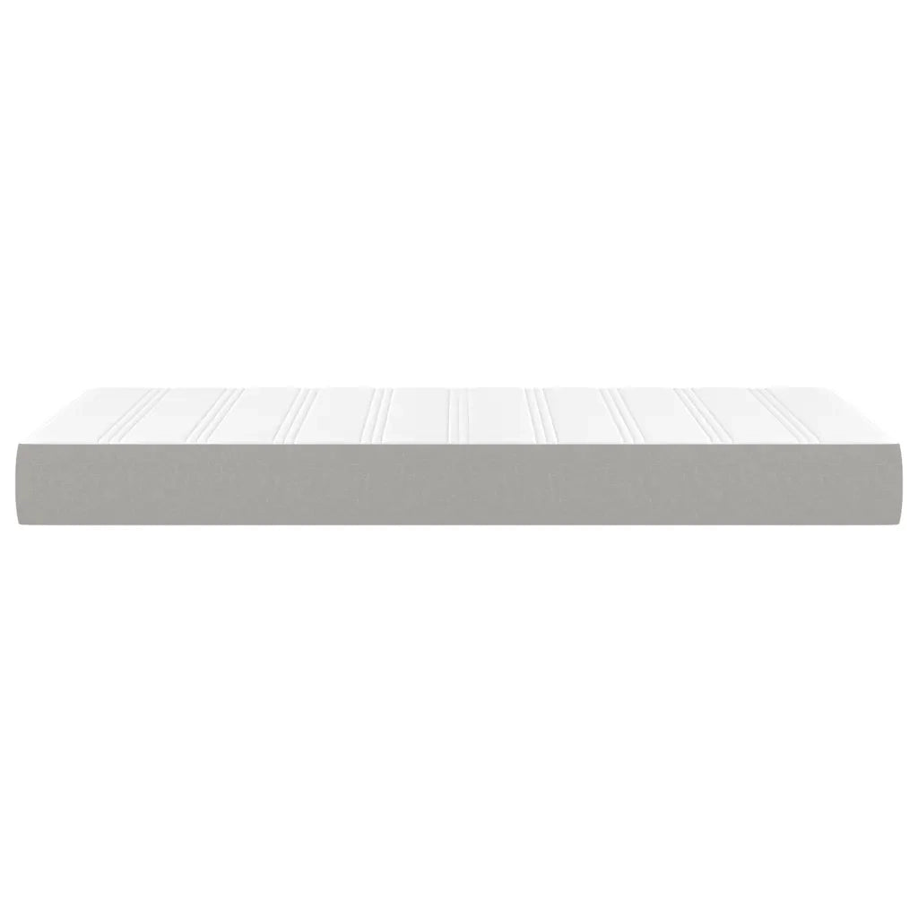 Materasso a Molle Insacchettate Rigidità Media Grigio Chiaro 90x200x20 cm 347714