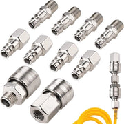Serpentino ad alta pressione 15 metri - pressione massima 10 bar, diametro del cavo 10 mm, connessione rapida e attacco a vite