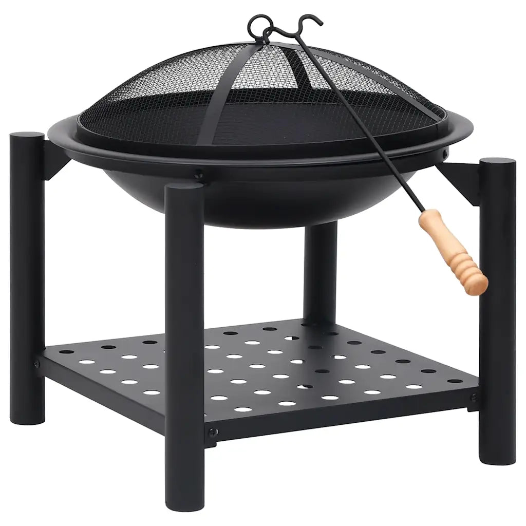 Braciere con Attizzatoio 54x54x55 cm in Acciaio cod mxl 65730