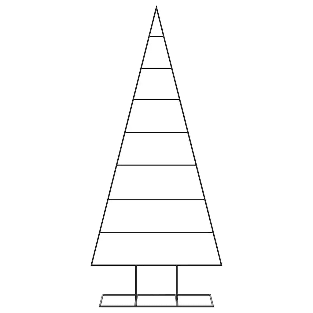 Albero di Natale Decorativo in Metallo Nero 180 cm 4018955