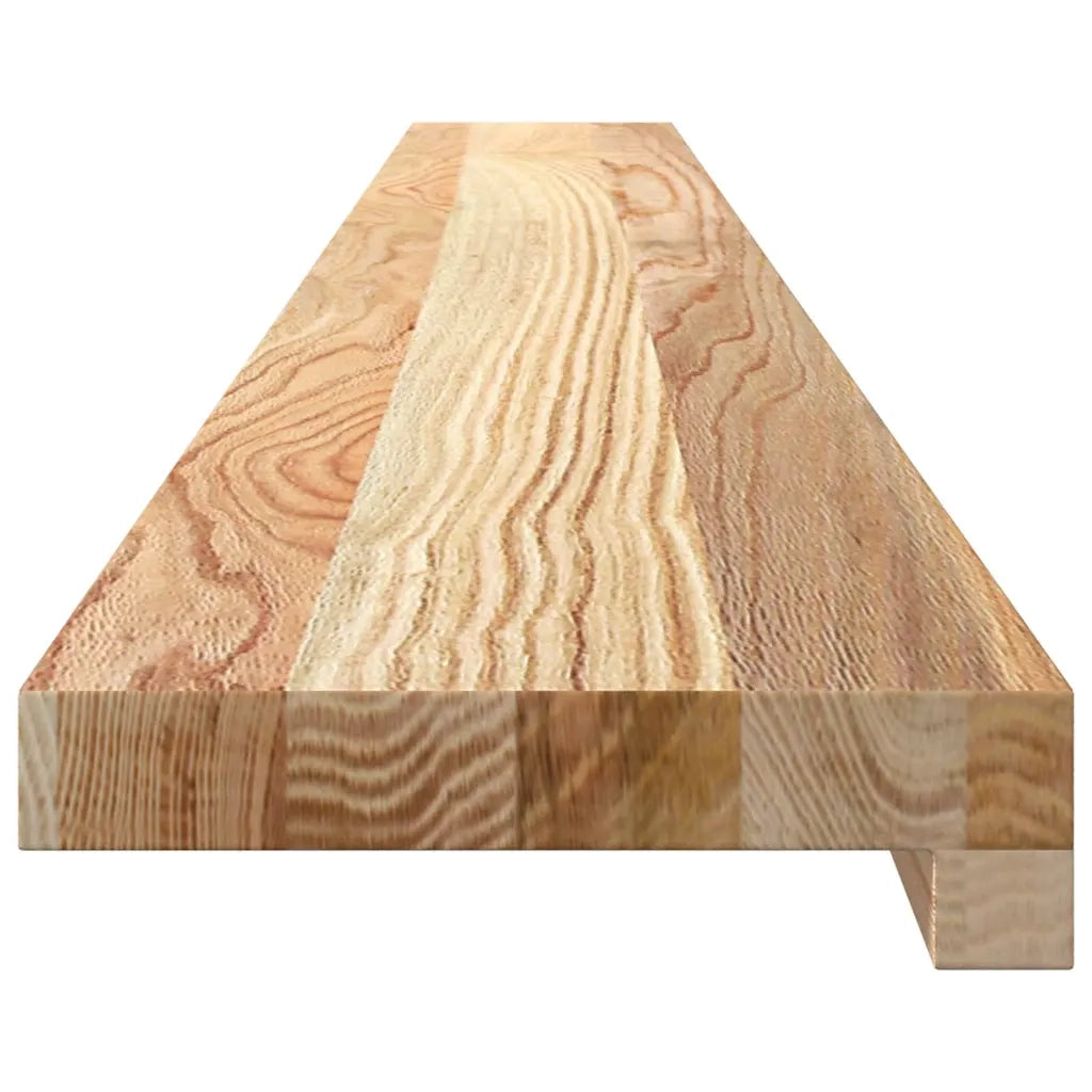 Davanzali 2 pz Non Trattati 140x15x2cm Legno Massello di Rovere 4009091