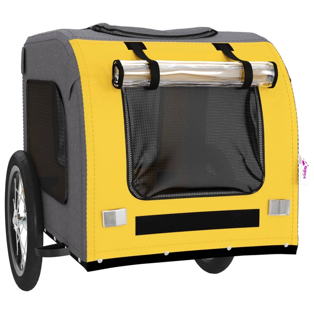 Rimorchio/carrello per animali domestici giallo 02_0044302