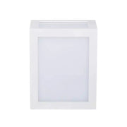 Applique Lampada Led Da Muro Parete a Lanterna 12W 4000K Carcassa Bianca IP65 360 Gradi SKU-8335