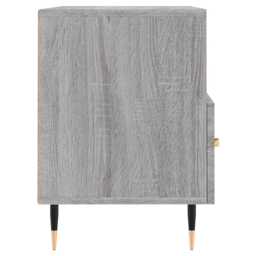 Mobile TV multimediale mensola TV credenza TV sala da pranzo soggiorno camera da letto Sonoma 80 x 36 x 50 cm legno ingegnerizzato grigio 02_0028466