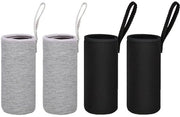 Set di contenitori isolanti per bottiglie in neoprene - 4 pezzi - Dimensioni 6,8 x 18 cm