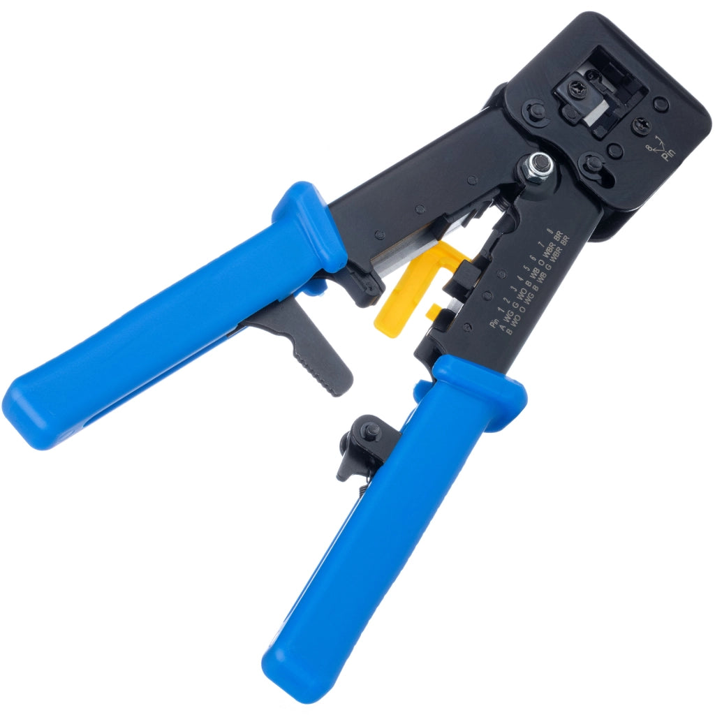 Zaciskatrice Passante per RJ45/RJ12/RJ11 – Rosfix | Design Ergonomico, Materiale ABS, Lunghezza 240 mm