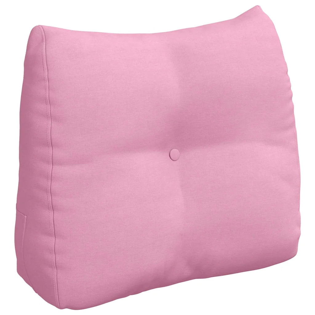 Cuscino per Schiena Rosa 60 x 24 x 50 cm Tessuto