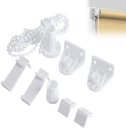 Set di sostegno per tenda di finestra - 1 pezzo - Decorazione per finestra senza foratura - Decorazione per finestra con mensola - Schermo per finestra interno - Materiale duraturo