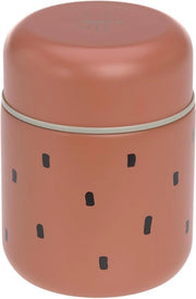 Thermoriscaldabile contenitore per snack per bambini in acciaio inossidabile 350 ml con disegni felici di caramello