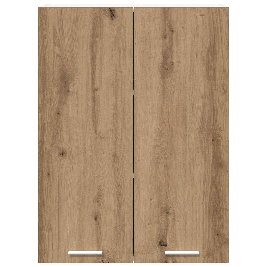 Mobiletto da interno moderno a parete 60 x 31 x 80 cm ampio spazio contenitivo design elegante finitura in rovere ingegnerizzato realizzato artigianalmente 02_0053320