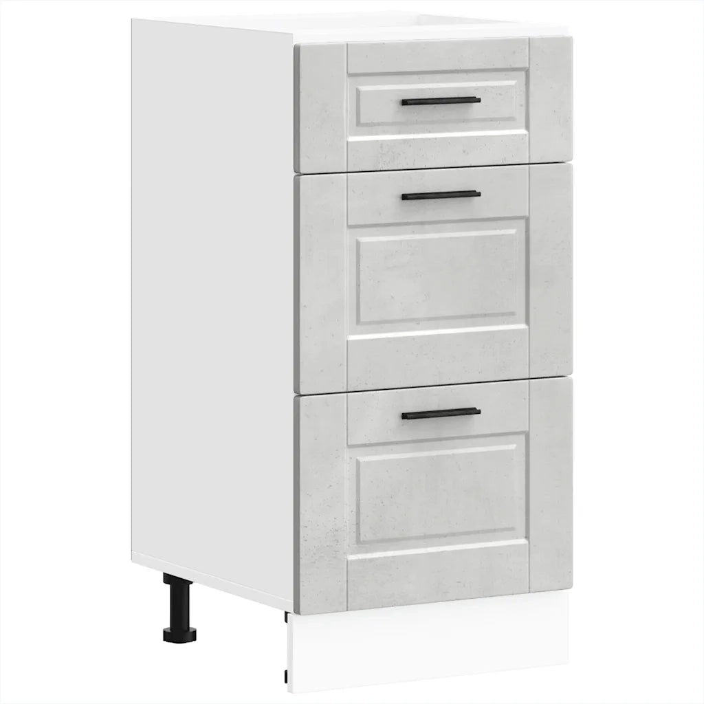 Base da Cucina-Mobile Base da Cucina Porto Grigio Cemento in Legno Multistrato 246040