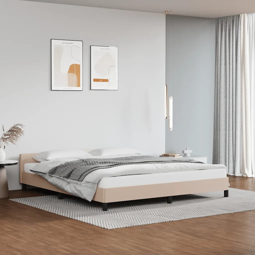 Giroletto con Testiera senza Materasso-Struttura Letto Cappuccino 160x200 cm