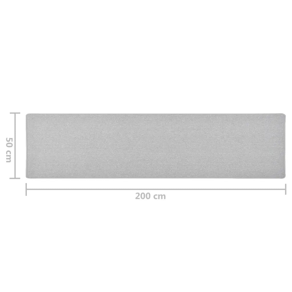 Tappeto del soggiorno | Tappeto Corsia Grigio Chiaro 50x200 cm