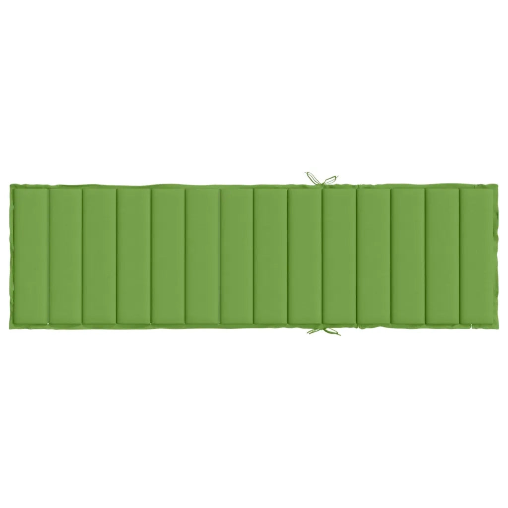 vidaXL Cuscino per Lettino Prendisole Verde Mélange 200x70x4cm Tessuto