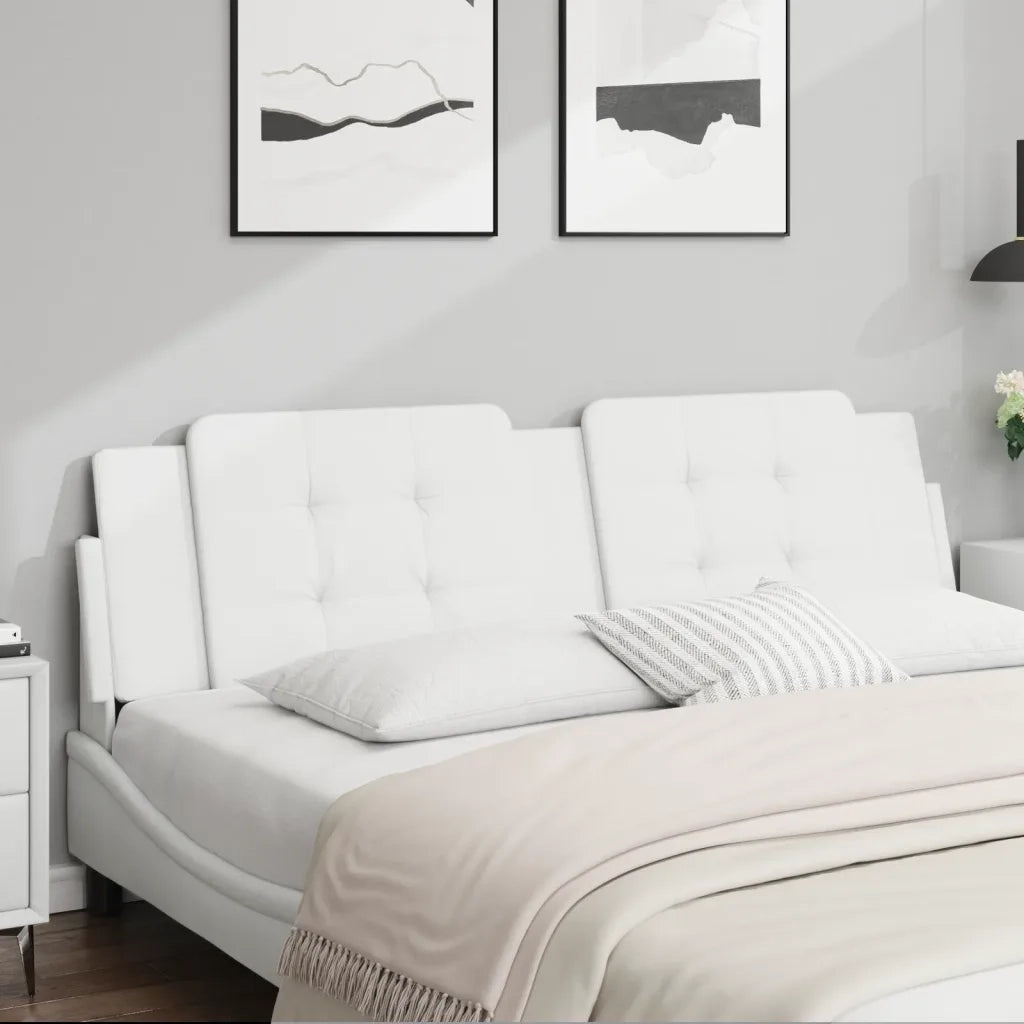 Cuscino Testiera Zadar Bianco 180 cm in Similpelle CFW3577916