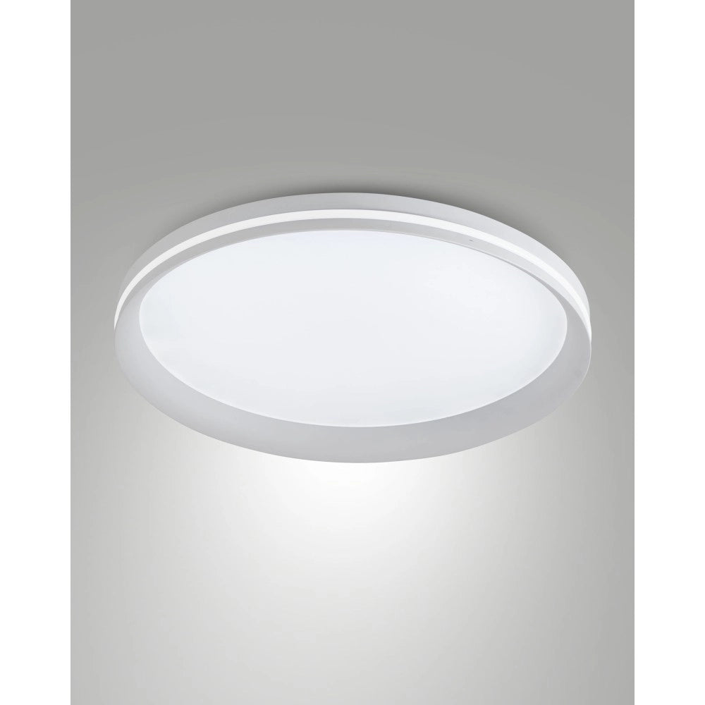 Isy - Applique da soffitto a LED in alluminio Fabas Luce - Led integrato 52W IP20 Bianca