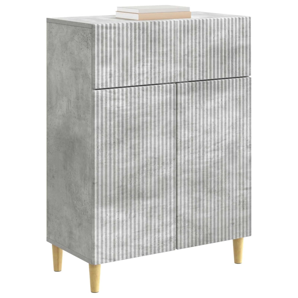 Credenza Grigio Cemento 66 x 34,5 x 90 cm Legno ingegnerizzato