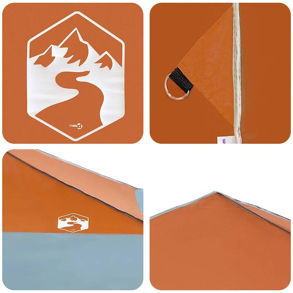 Tenda Gazebo Arancione 395 x 395 x 251 cm Tessuto 42007391