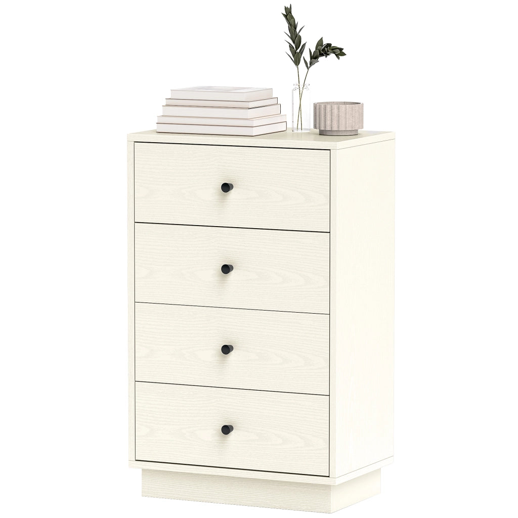 Cassettiera 4 cassetti moderna ¨C Xylo ¨C crema 47x29x75 cm