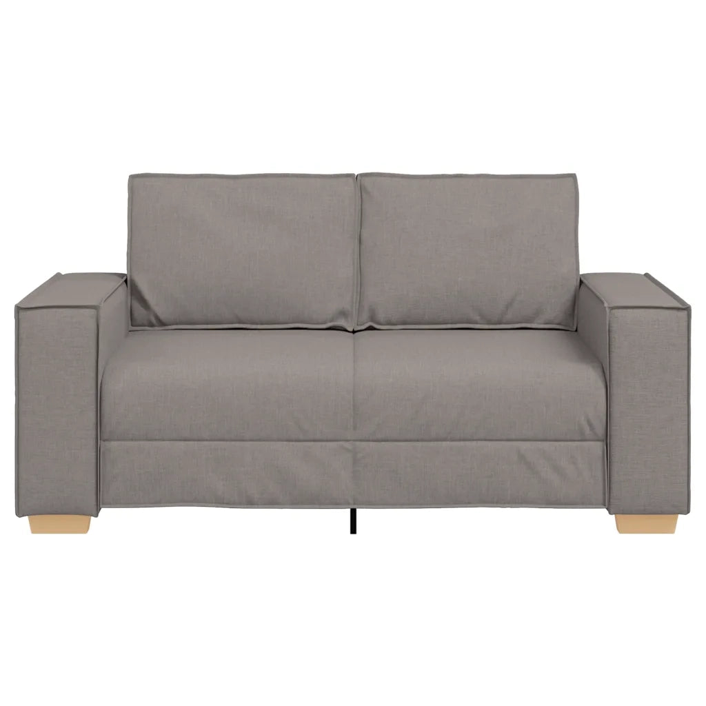 Divano a 2 posti tortora 160x78x84 cm in tessuto 4104976