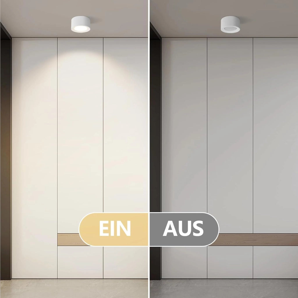 ZMH Lampada da soffitto plafoniera moderna gesso bianco GU10 per cucina soggiorno