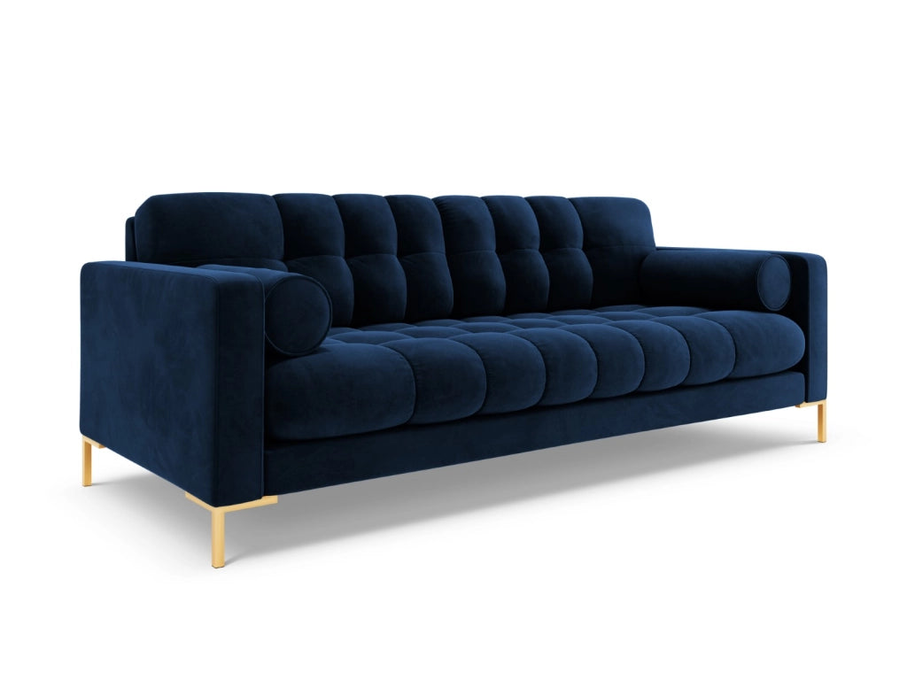 Cosmopolitan Design - Divano "Bali" 4 posti in velluto blu reale 