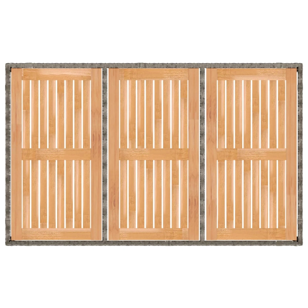 Set da pranzo per esterni 7 pz Grigio chiaro e grigio scuro 3422281
