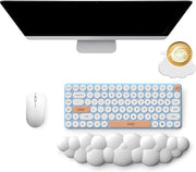 Sostegno per polso ergonomico a forma di nuvola per tastiera e laptop con schiuma di memoria - impermeabile