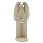 Portacandela VKH747, Beige, Metallo, 12,5x10x30 cm