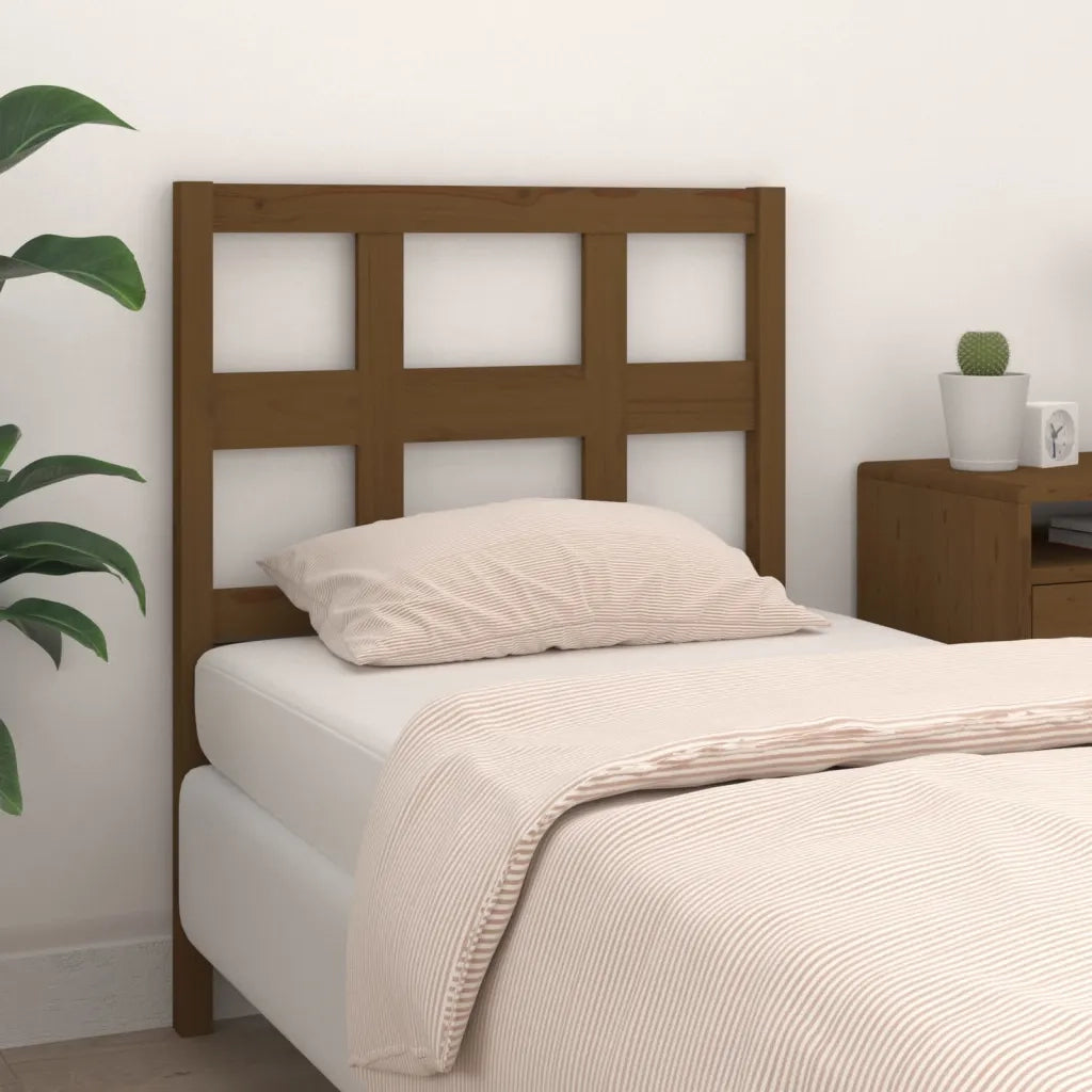 Testiera per Letto ambra 105,5x4x100 cm Legno Massello di Pino 818908