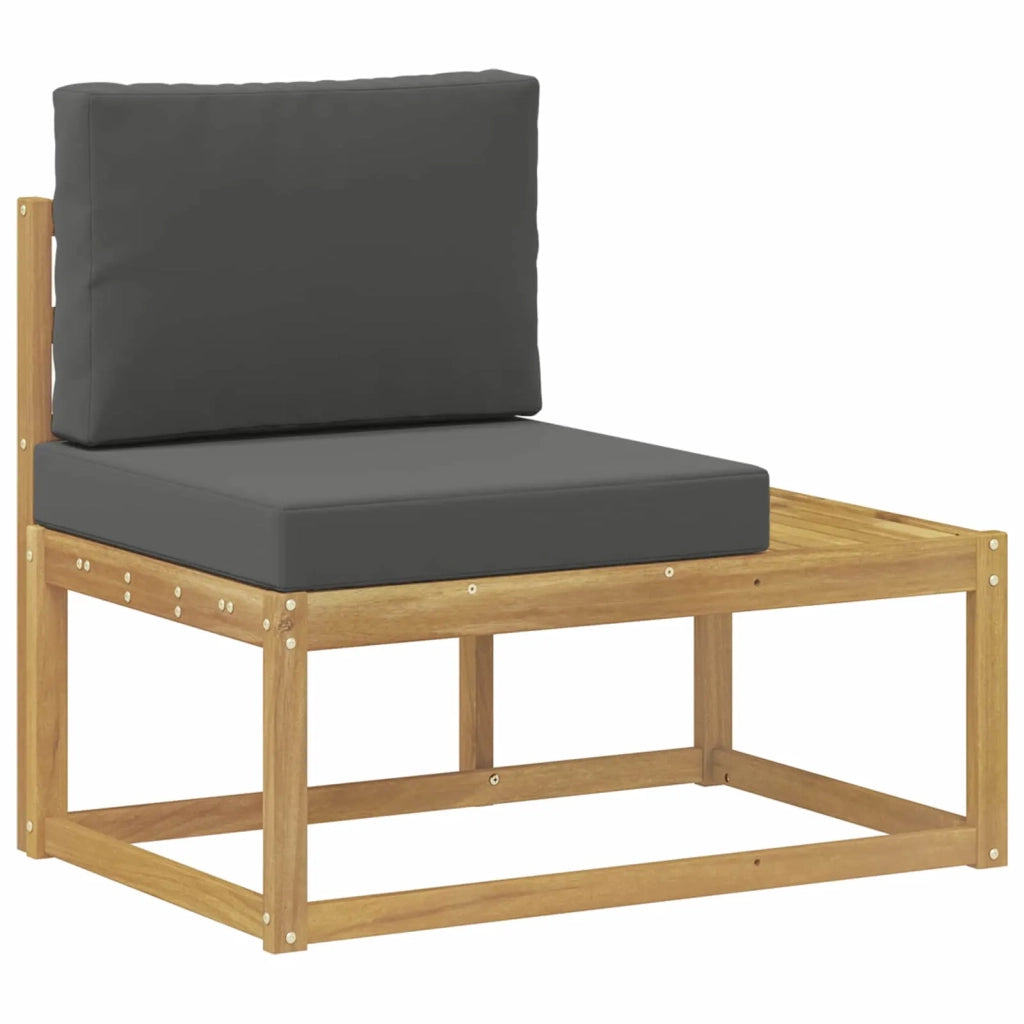 Divano da Esterno con cuscino-Divano da Giardino Bianco 91 x 63 x 73 cm 524049