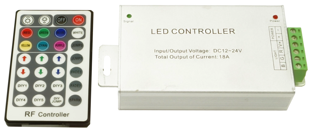 Controller LED RGB RF 28 tasti 216W Nero IdeaLED