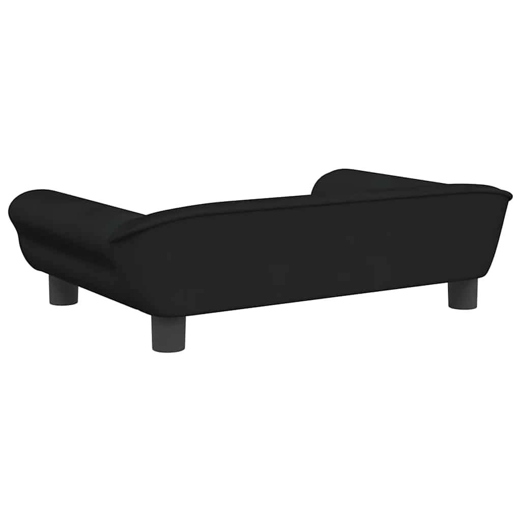 Cuccia per cani comoda 70 x 48 x 22 cm velluto nero 02_0042886