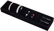 Supporto per bracciale in pelle lussuoso - Organizzatore di gioielli - Display per bracciali - Supporto per anelli - Contenitore per gioielli - 35 x 8,7 x 3,5 cm - Supporto per gioielli