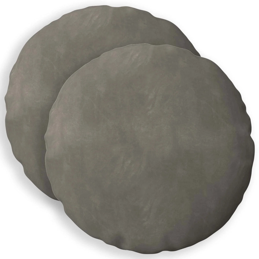 Cuscino con cuscino HEERLEN 2 pz Grigio Chiaro Velluto 929663