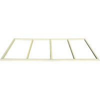 Casetta da Giardino Porta Attrezzi 122x240x188 cm in PVC Avorio