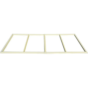 Casetta da Giardino Porta Attrezzi 122x240x188 cm in PVC Avorio