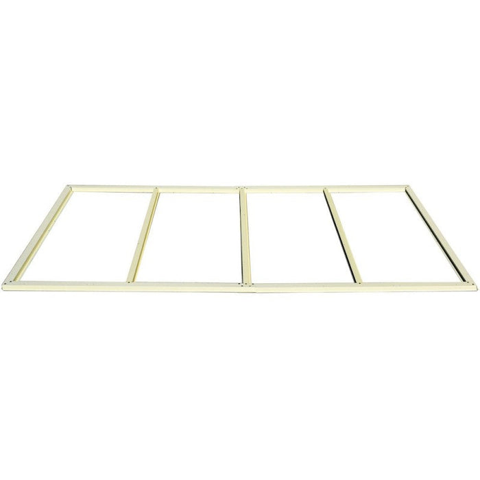 Casetta da Giardino Porta Attrezzi 122x240x188 cm in PVC Avorio