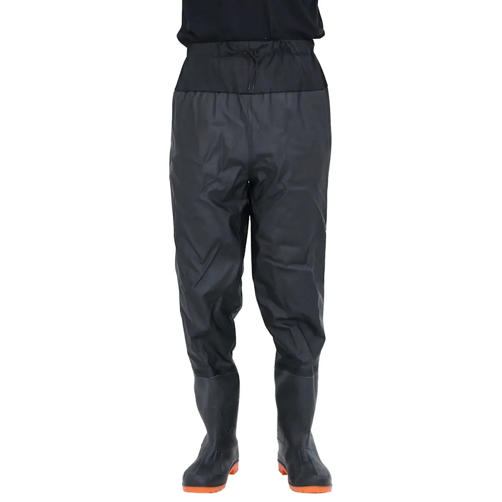 Wader da Pesca alla Vita con Stivali Nero Taglia 46 CFW2855872