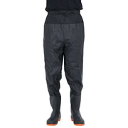 Wader da Pesca alla Vita con Stivali Nero Taglia 46 CFW2855872
