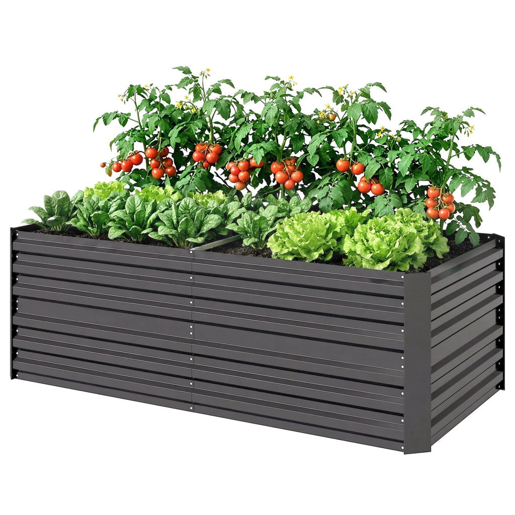 Tavolo da pranzo esterno in polyrattan ¨C zephmum ¨C grigio 180x90x59 cm