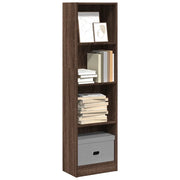 Libreria Rovere Marrone 40x24x143 cm in Legno Multistrato 857789