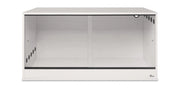 Diversa terrario in legno bianco 150x80x80h - con 3 sportelli scorrevoli in vetro