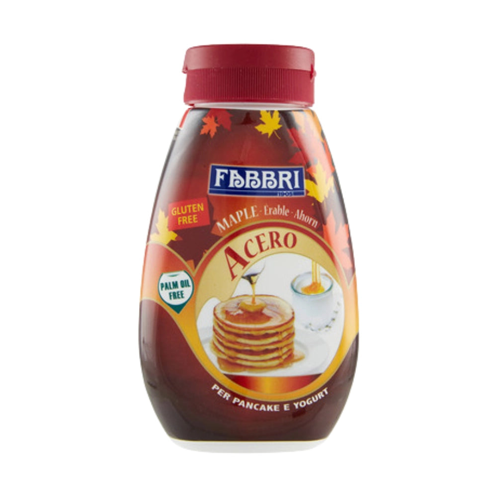Fabbri acero salsa sciroppo d'acero top per pancake e yogurt 6 da 220 grammi