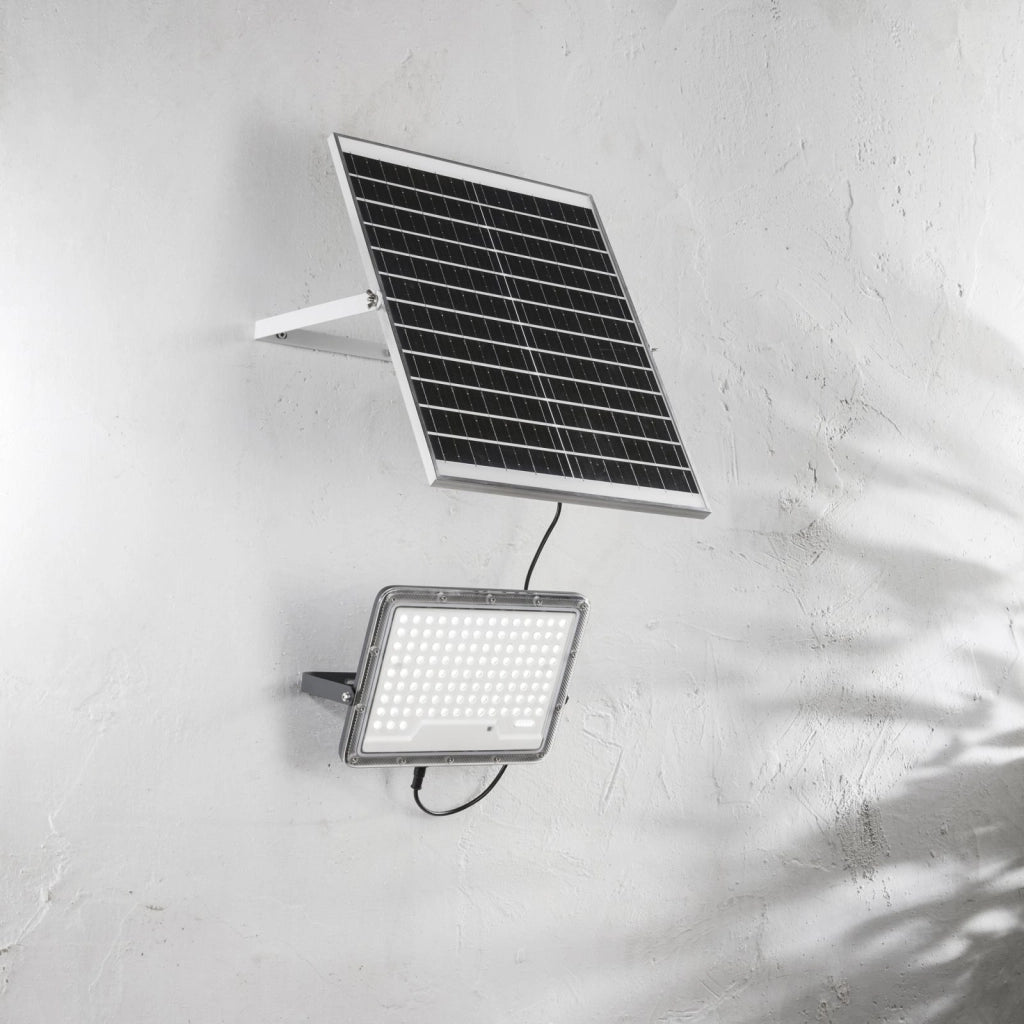 PROIETTORE GLASER 3500LM 4000K CON PANNELLO SOLARE BATTERIA 3.2V 24Ah IP65 28,25X4,77X25,25CM