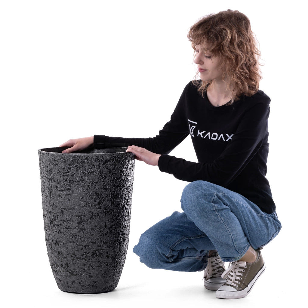 KADAX Donica Stonecraft Czarna 35cm KLCS190315A K1