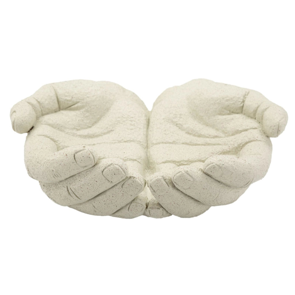 Vassoio Mani, Beige, Poliresina, 22,7x20x7,3 cm