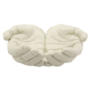 Vassoio Mani, Beige, Poliresina, 22,7x20x7,3 cm