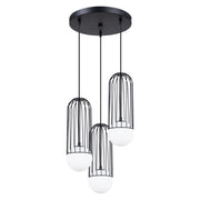 Lampada a sospensione BRINA 3P nero